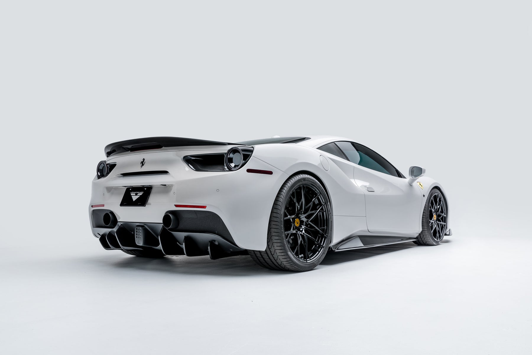 Rear Diffuser Vorsteiner Nero Carbon for Ferrari 488