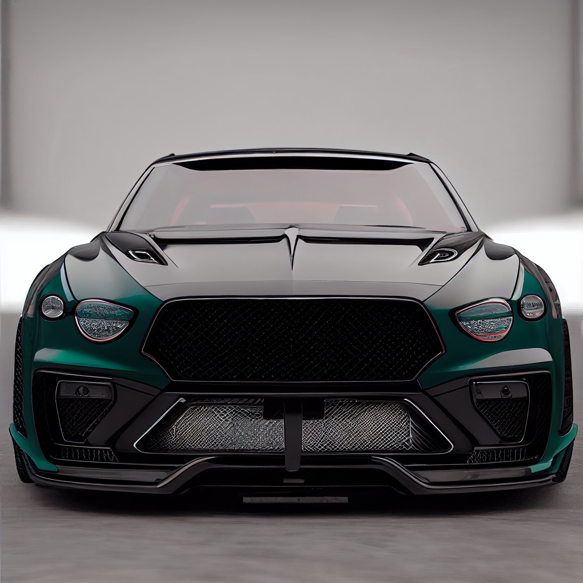 AI Custom Design Wide Body Front Bumper for Bentley Bentayga Ver 1.3