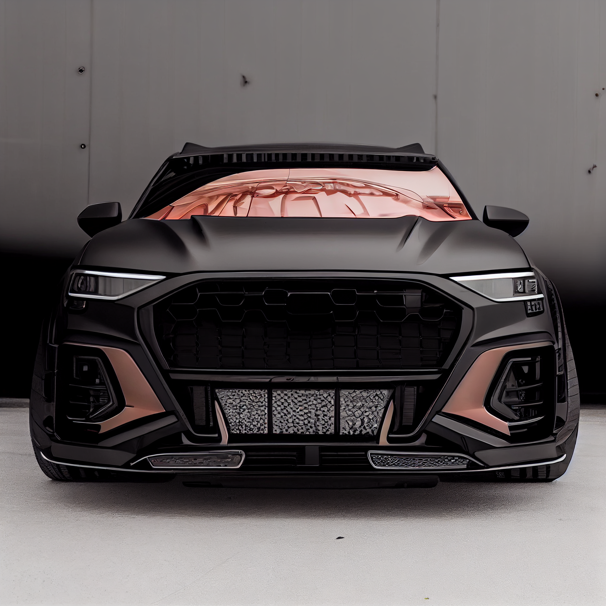 AI Custom Design Wide Body Front Bumper for Audi Q3 Ver 2.1