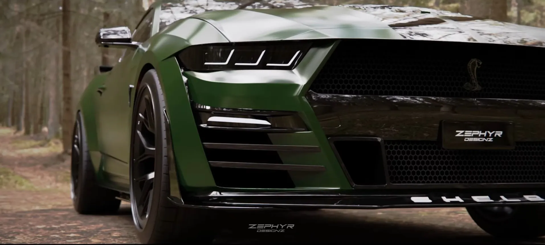 Ford Mustang Shelby GT500 S650 2024 Custom Wide Body Kit by Zephyr
