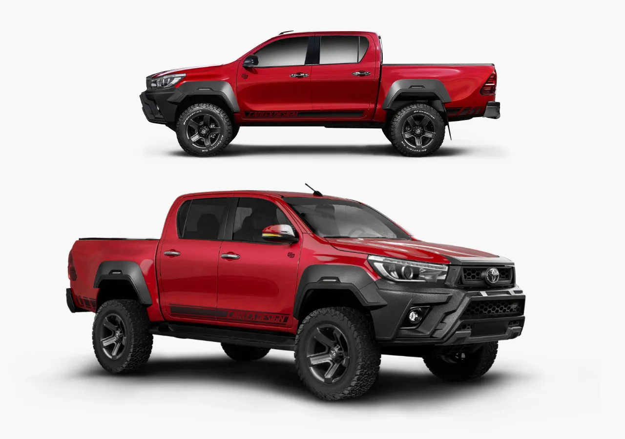 Check our price and buy Carlex Design body kit for Toyota Hilux Prime!
