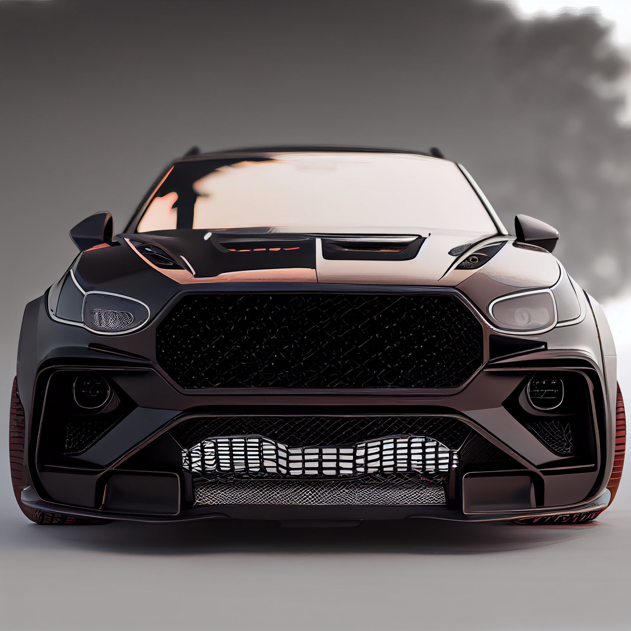 AI Custom Design Wide Body Front Bumper for Bentley Bentayga Ver 2.2
