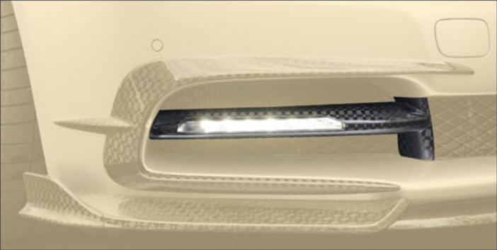 Air intakes splitter with DRL Mansory Carbon for Rolls-Royce Dawn Soft kit