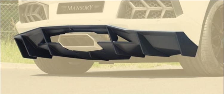 Designed diffuser Mansory Carbon for Lamborghini Aventador Competition