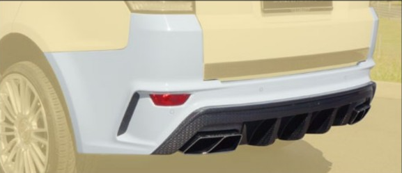 Rear bumper Mansory Carbon for Land Rover Range Rover Sport II