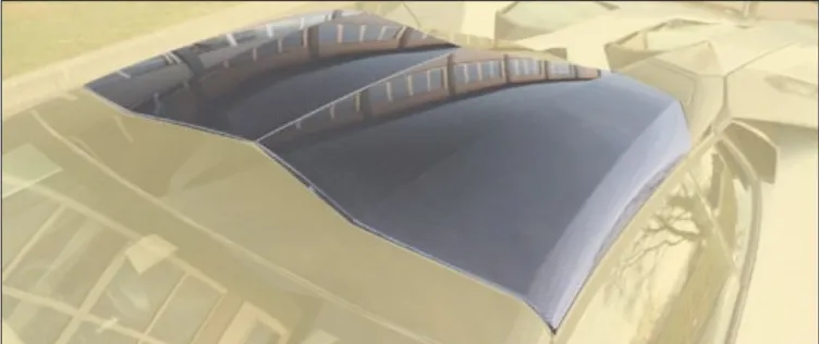 Roof cover cabrio Mansory Carbon for Lamborghini Aventador