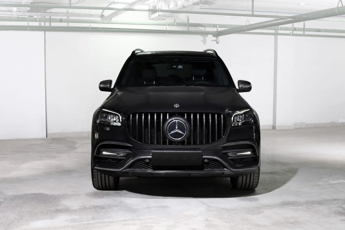 Front apron attachments BS Style carbon for Mercedes-Benz GLS X167 AMG Line

