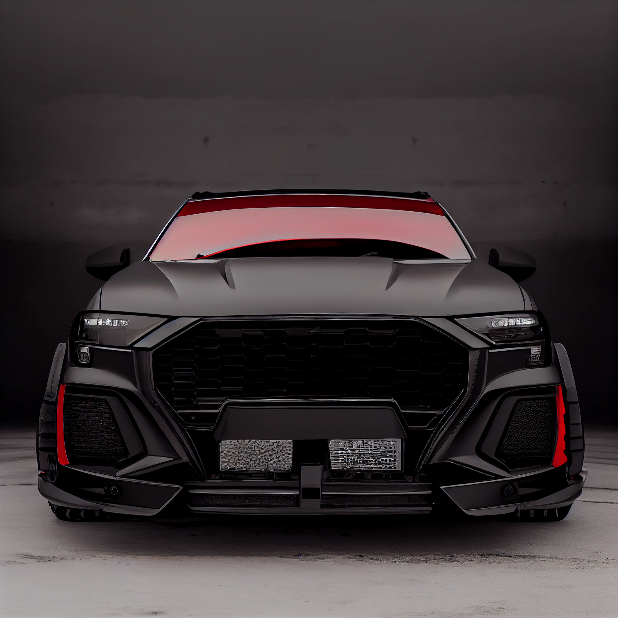 AI Custom Design Wide Body Front Bumper for Audi Q3 Ver 2.1