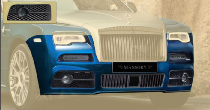 Front bumper - LED + FOG light Mansory Carbon for Rolls-Royce Wraith II