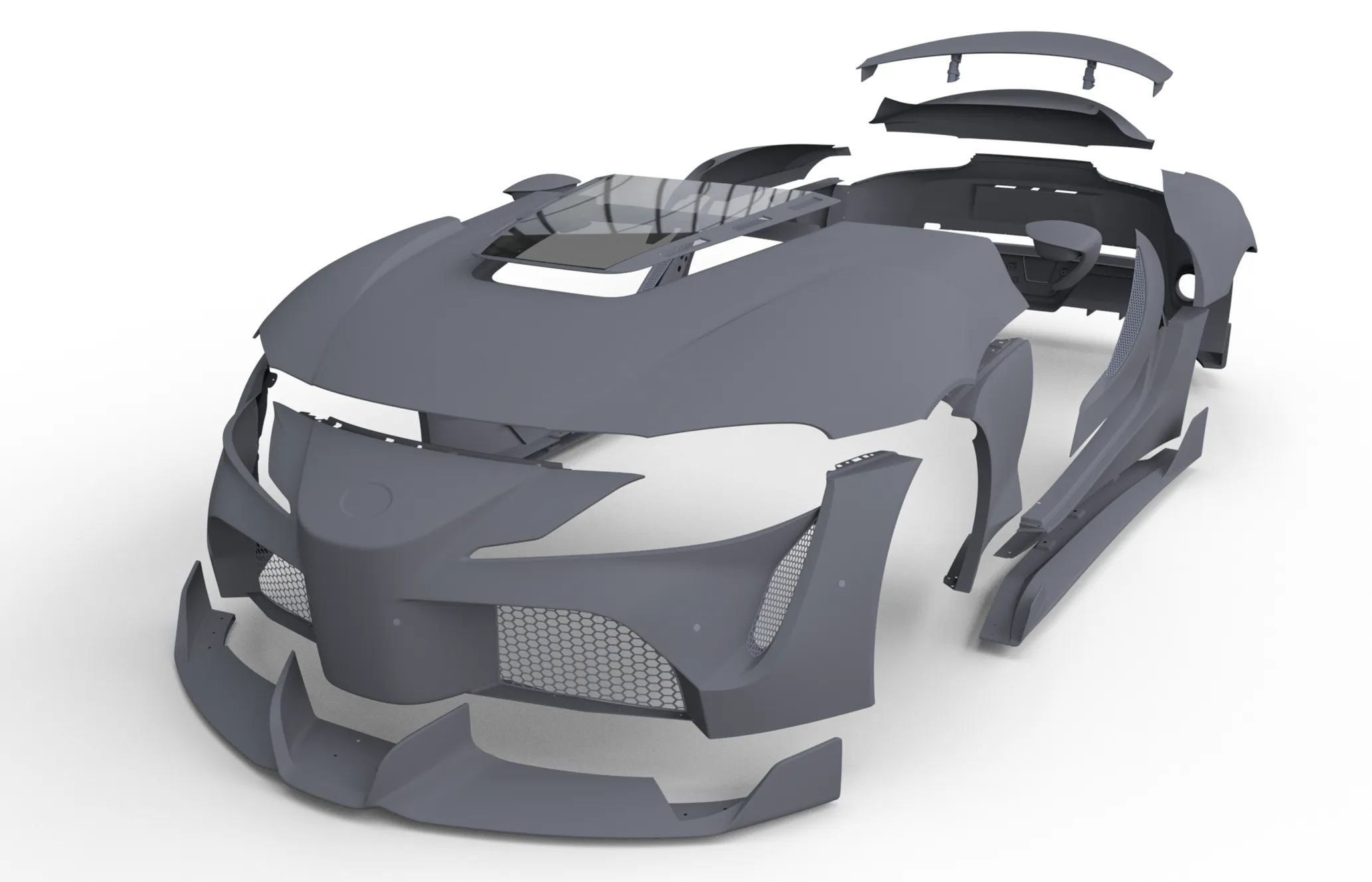 Check price and buy Duke Dynamics Body kit set for Toyota Supra A90