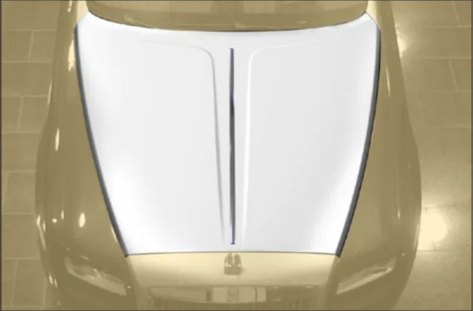Engine bonnet with bar Mansory Carbon for Rolls-Royce Dawn