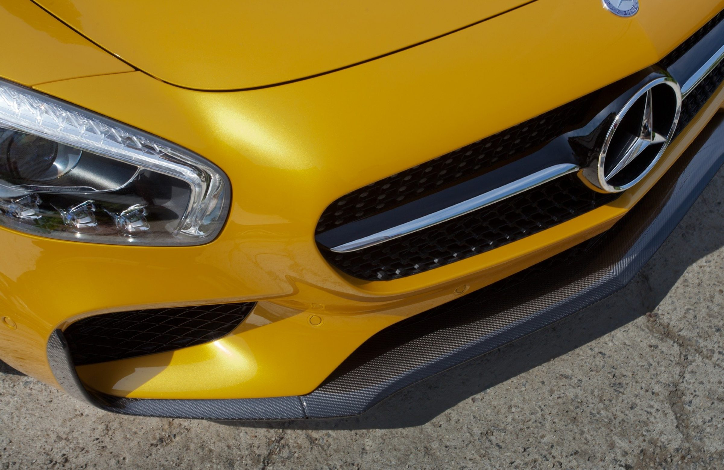 Front bumper lip Carbon for Mercedes AMG GT Coupe