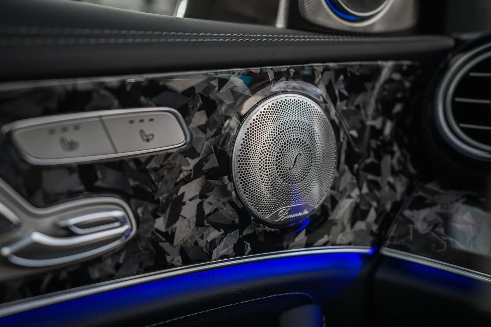 LHD Interior panels Forged Carbon for Mercedes E-class AMG W213 E63 AMG Restyling