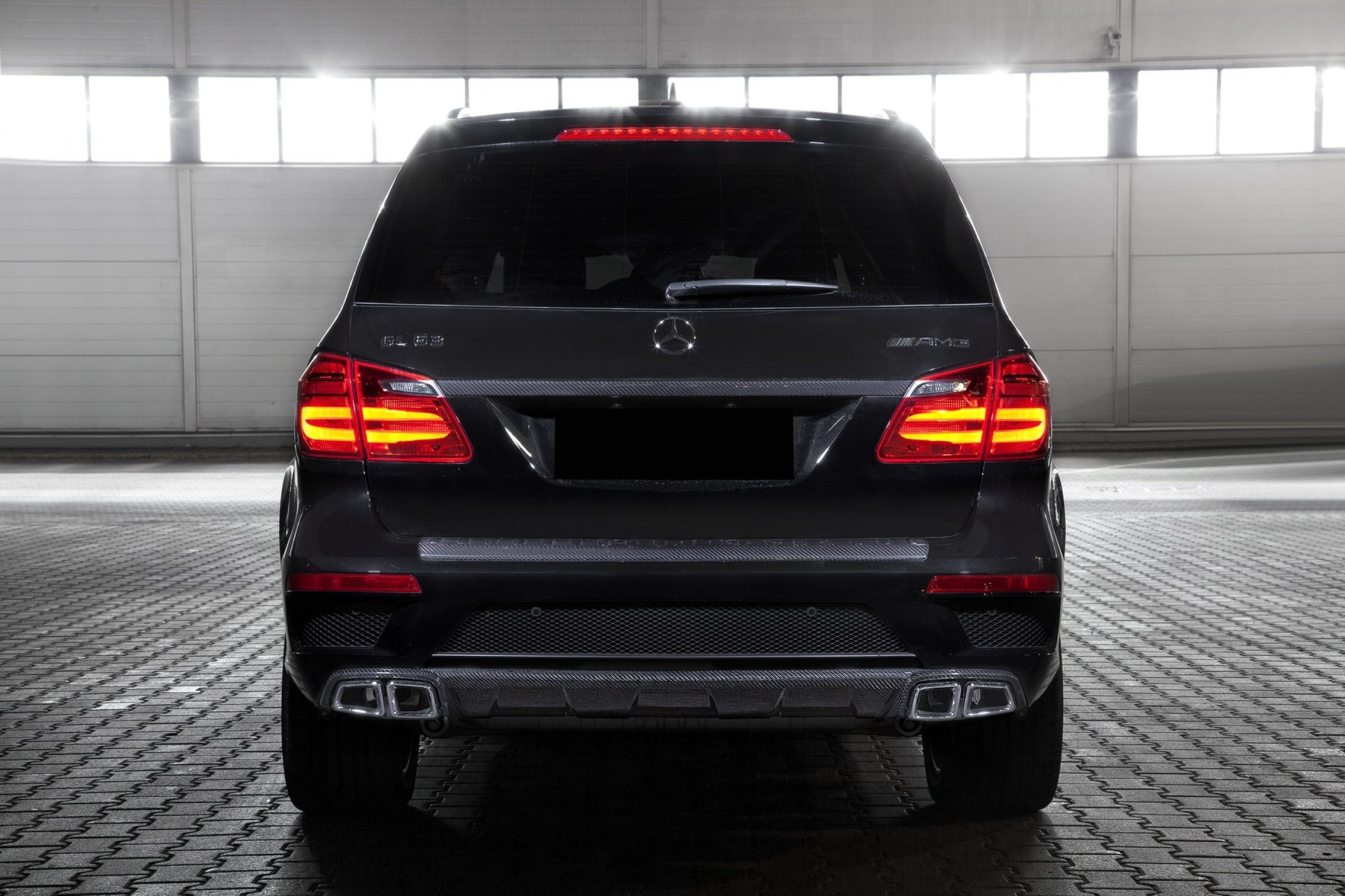 Diffuser AMG 63 design Carbon for Mercedes GL-class X166