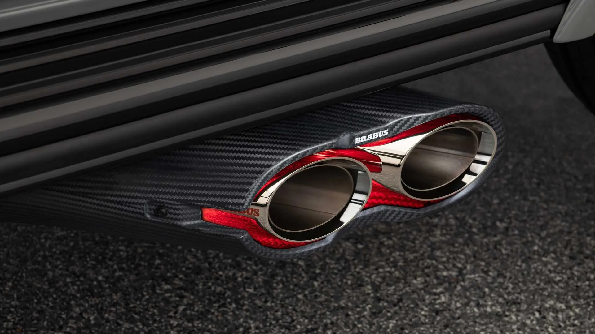 Exhaust tips carbon Brabus Rocket for Mercedes G-class W463A AMG G 63