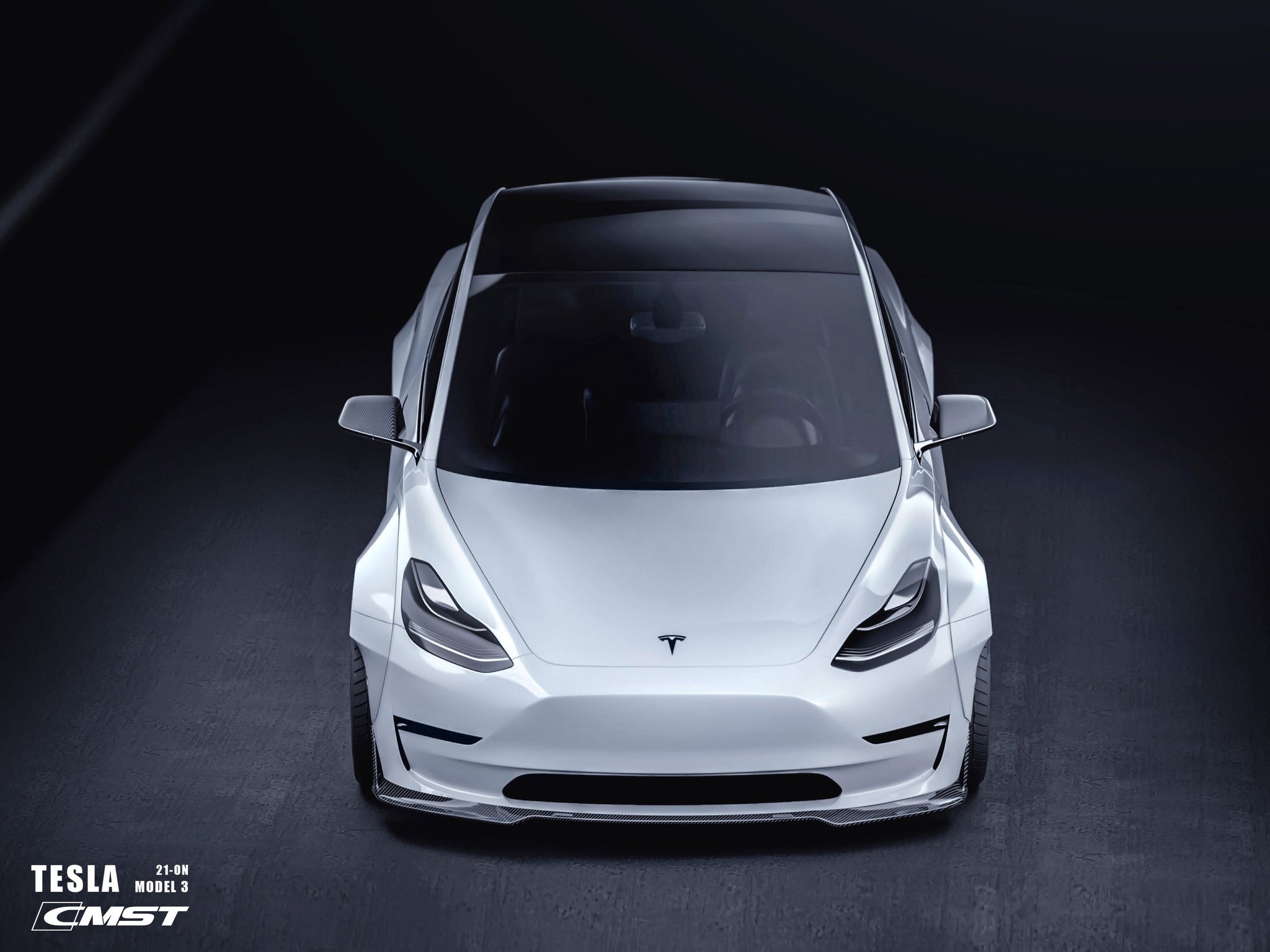 Check our price and buy CMST Carbon Fiber Body Kit set for Tesla Model 3!