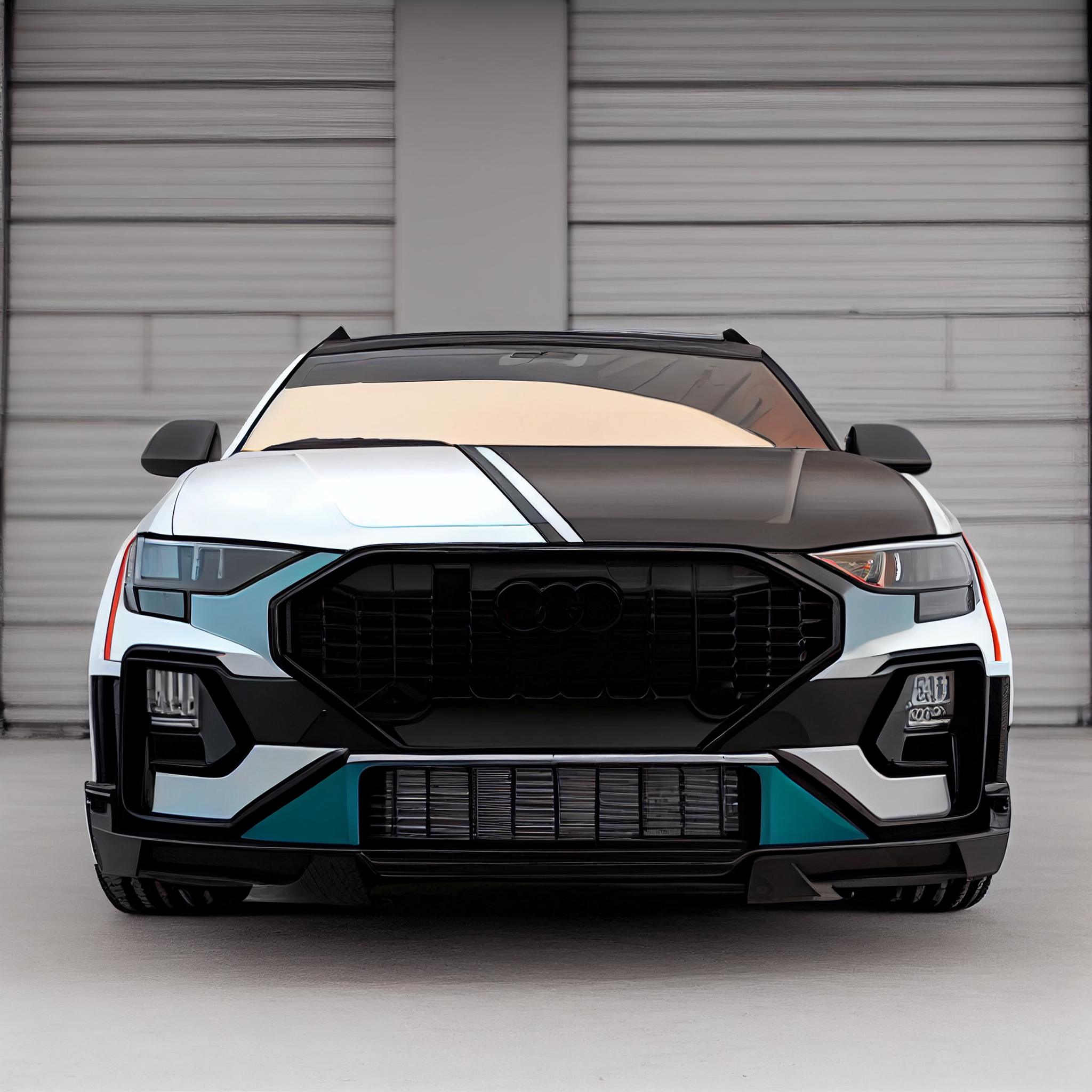 AI Custom Design Wide Body Front Bumper for Audi Q3 Ver 2.2