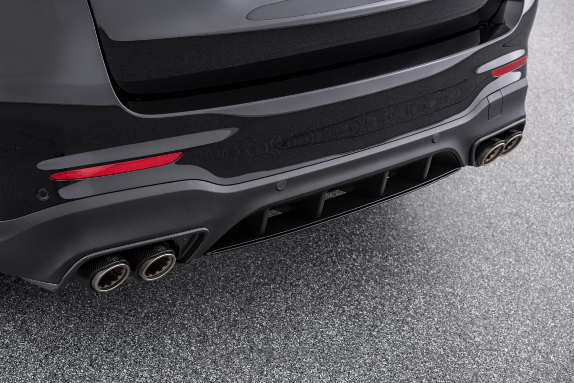 Rear bumper  inserts BS Style Carbon for Mercedes GLС AMG X253 AMG GLC 63