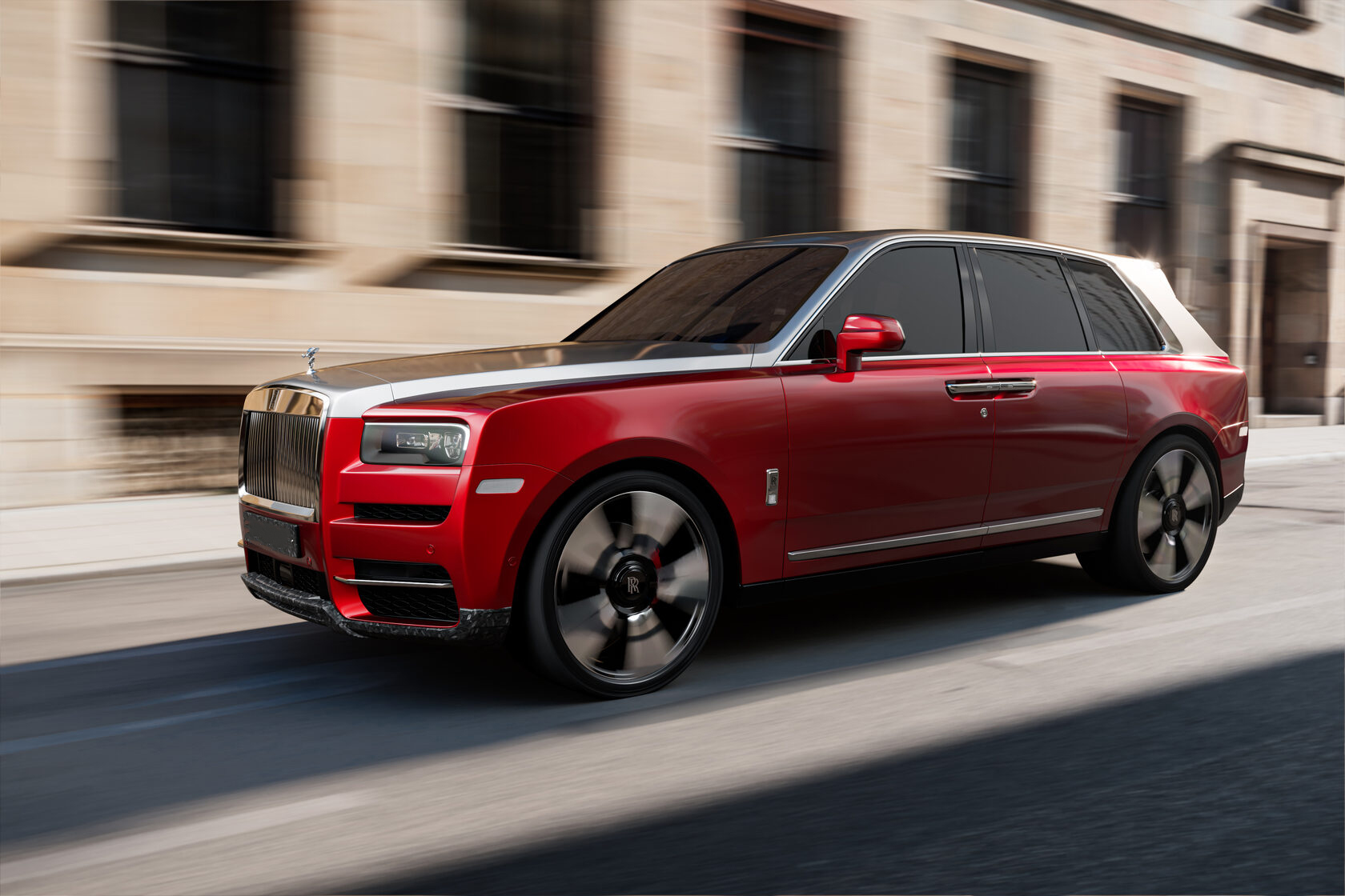 Front bumper cover Carbonado 1of 20 Carbon for Rolls Royce