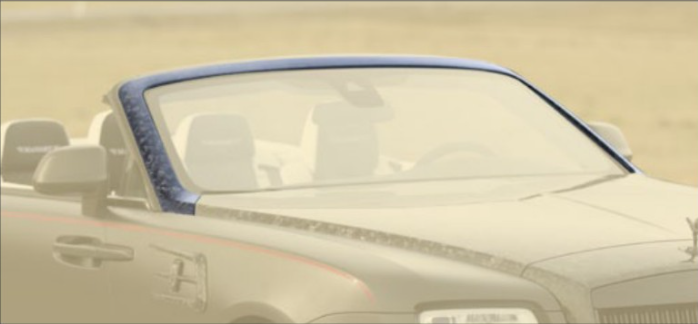 A-pillar cover Mansory Carbon for Rolls-Royce Dawn Soft kit