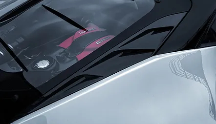 Rear engine bonnet add on Keyvany Carbon for Ferrari F8 Tributo 