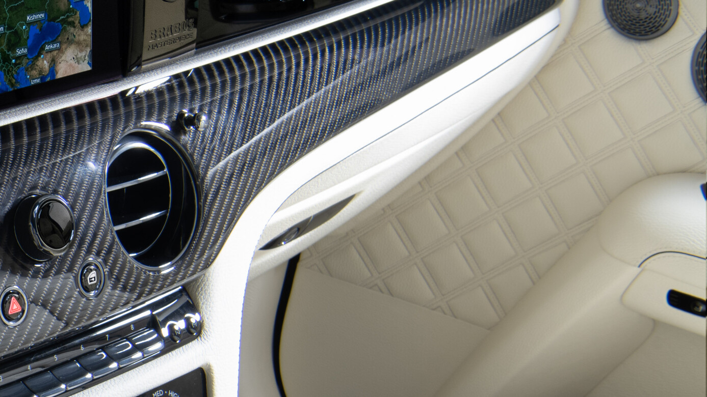 Leather dashboard underpaneling Brabus Carbon for Rolls-Royce Ghost