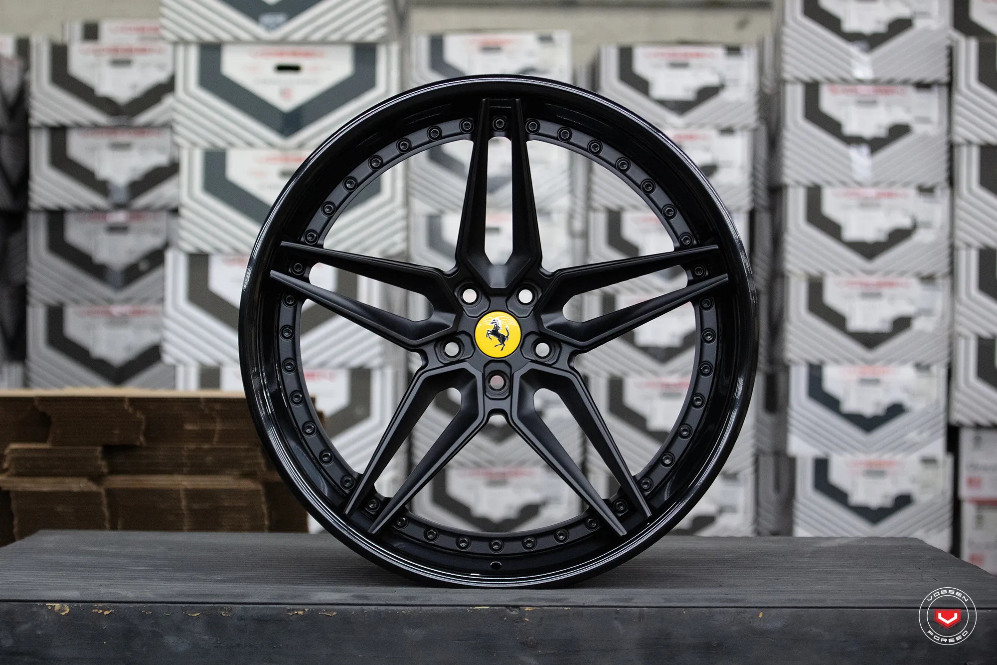 Vossen EVO 1 3 PIECE 3-piece forged wheel — close-up spoke detail