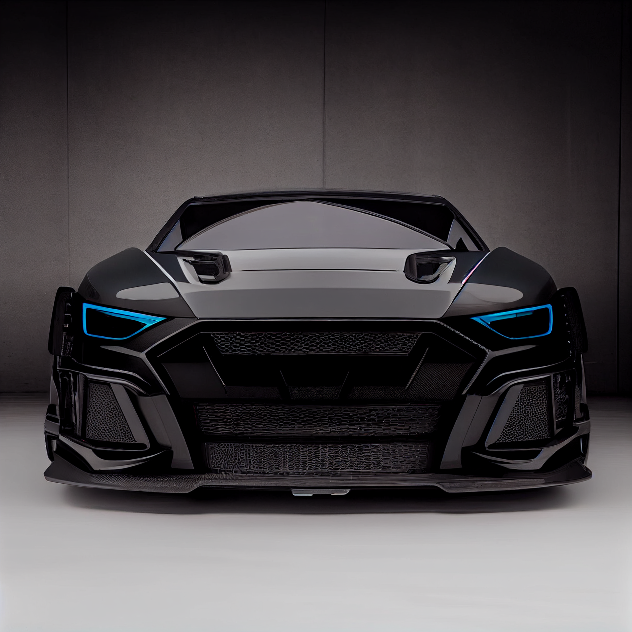 AI Custom Design Wide Body Front Bumper for Audi E-Tron Ver1.3