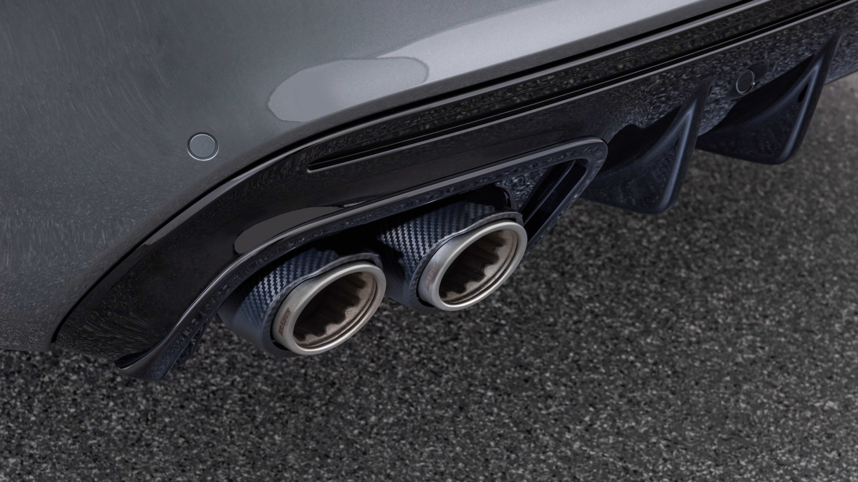 Exhaust tips BS style Carbon for Mercedes GLC Coupe AMG C 253 AMG GLC 63
