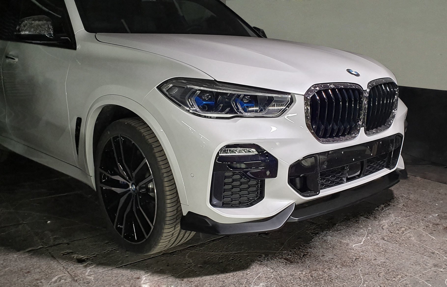 Front Bumper Lip Sport Tech Forged Carbon For Bmw X5 G05 Køb Med