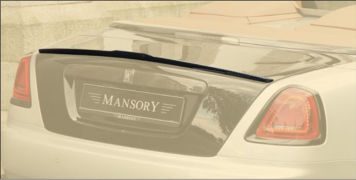 NEW Rear decklid spoiler Mansory Carbon for Rolls-Royce Dawn Soft kit