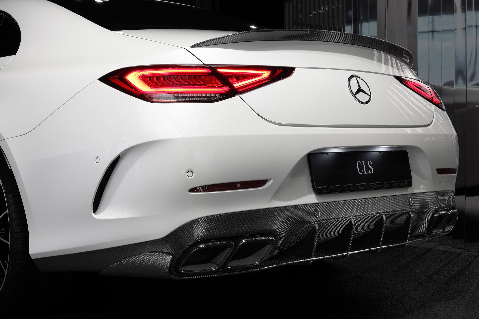 Rear diffuser carbon for Mercedes CLS C 257 AMG CLS 53