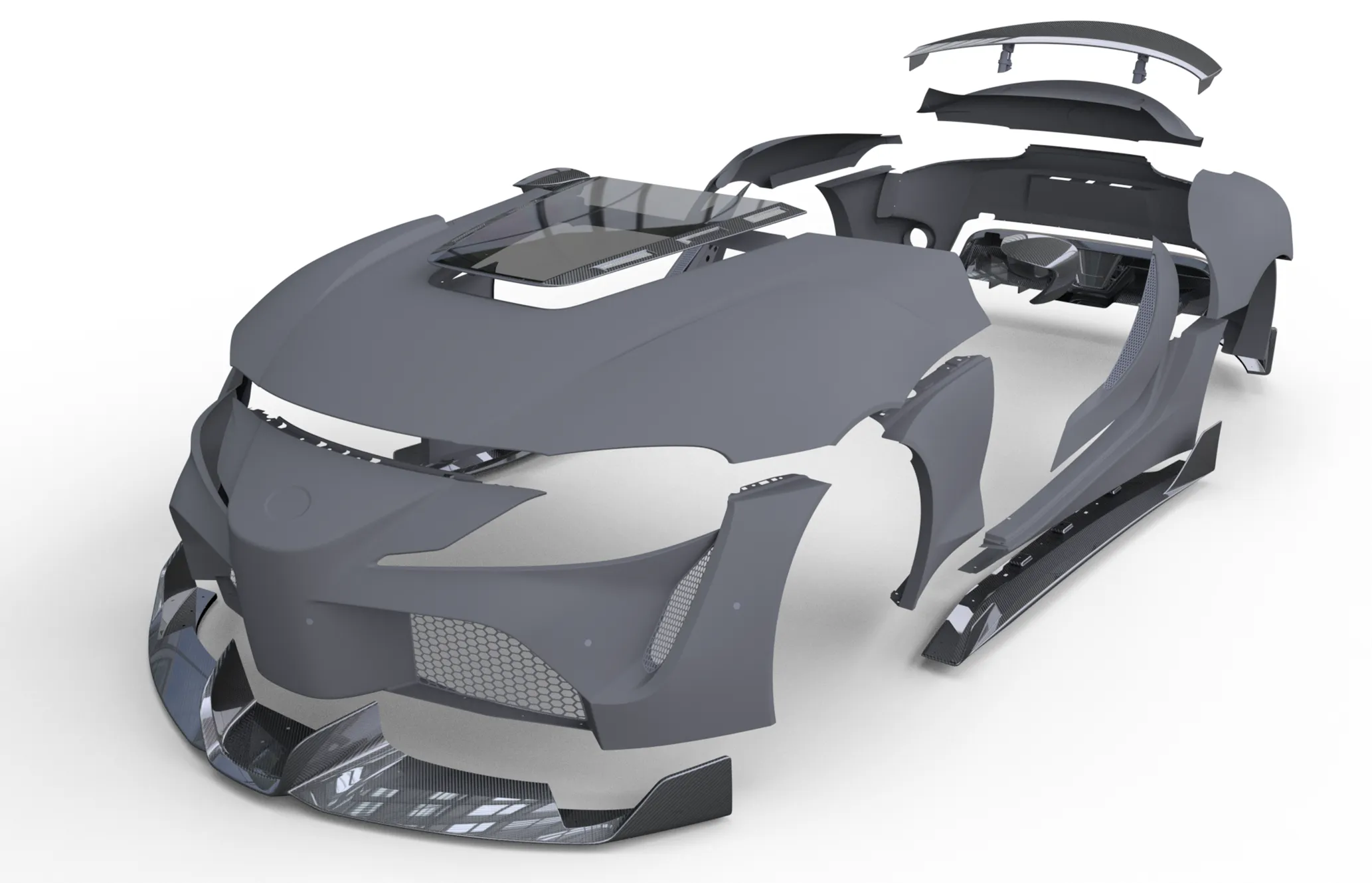 Check price and buy Duke Dynamics Body kit set for Toyota Supra A90