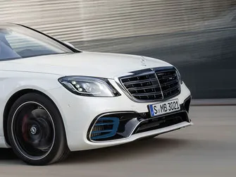Front bumper grilles AMG Forged Carbon for Mercedes S-class W222 Restyling