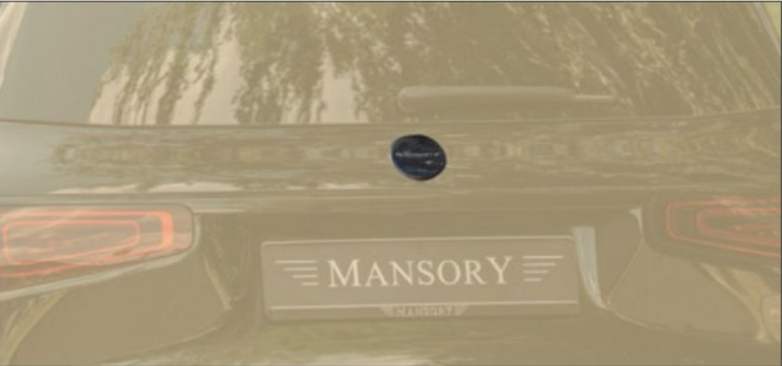Rear hatch emblem Mansory Carbon for Mercedes GLS AMG63 X167
