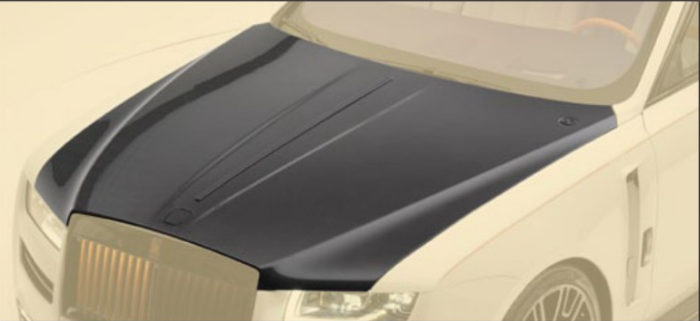 Engine bonnet with bar exposed Mansory Carbon for Rolls-Royce Ghost 