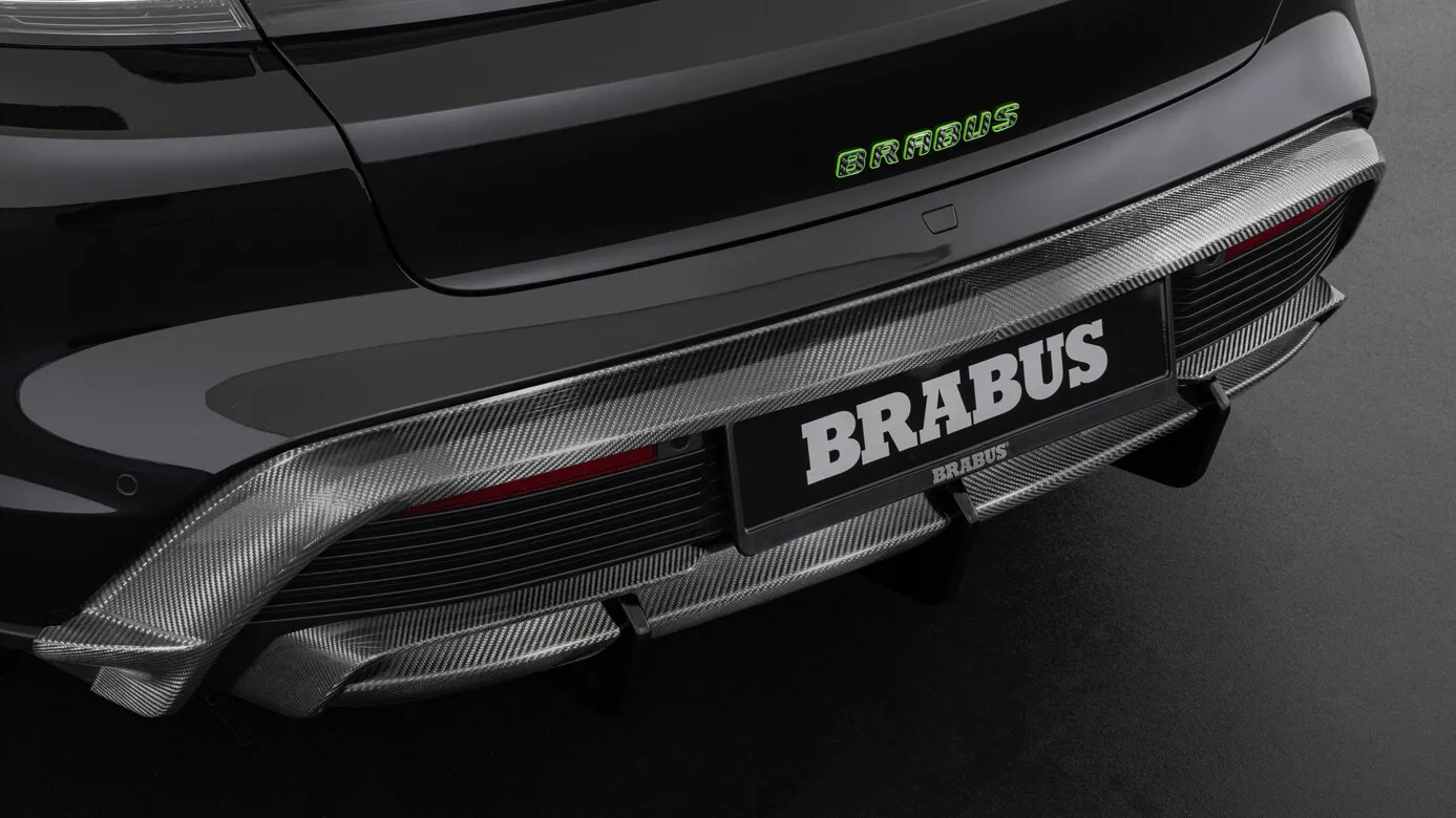 Rear bumper BS Style Carbon for Porsche Taycan