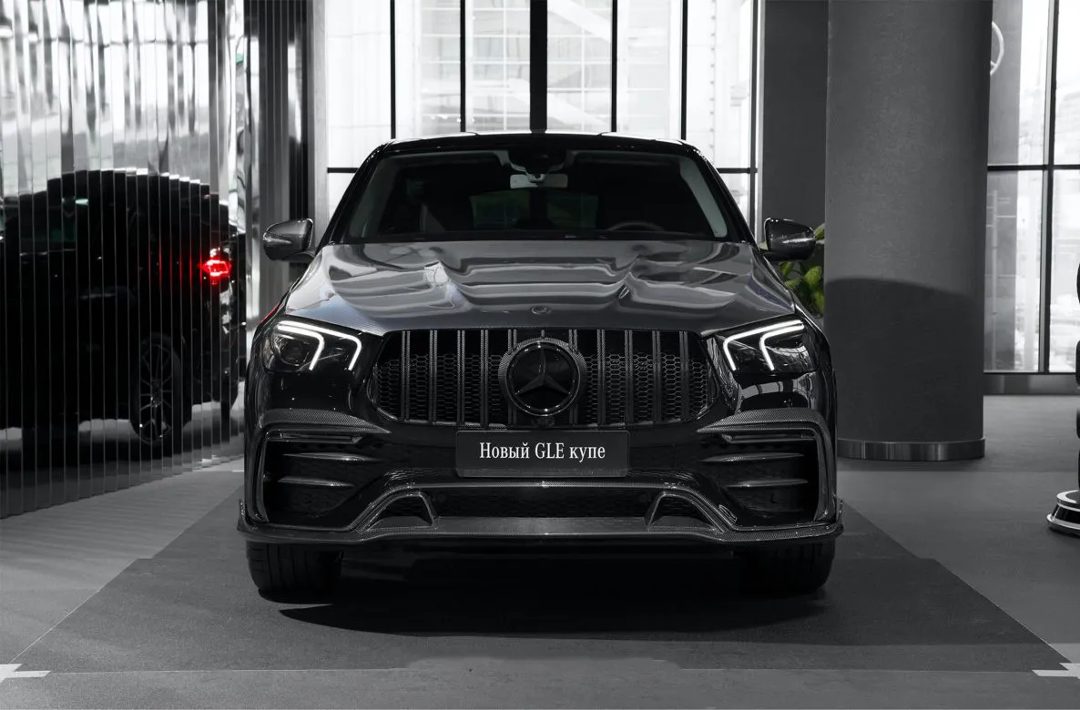 Carbon front fascia attachments, leds BS Style for Mercedes-Benz GLE V 167 AMG Line
