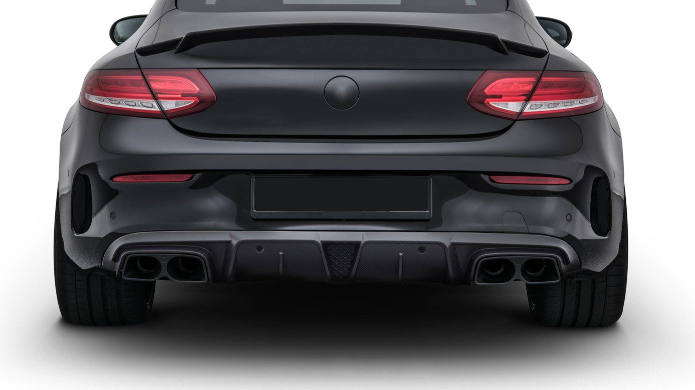 Rear diffuser BS style Carbon for Mercedes C-class A 205 AMG C 63