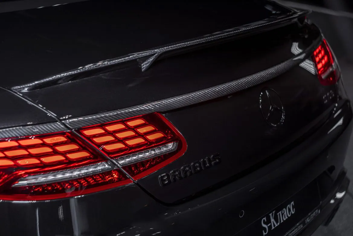Carbon trim over the rear lights (3 parts) BS Style for Mercedes S-class AMG A217 AMG S 65
