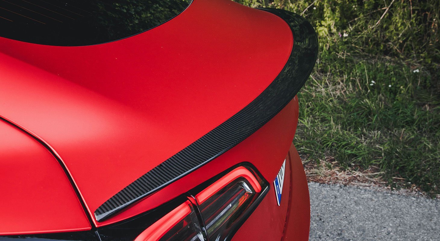 Rear spoiler Novitec Style Carbon set for Tesla Model 3