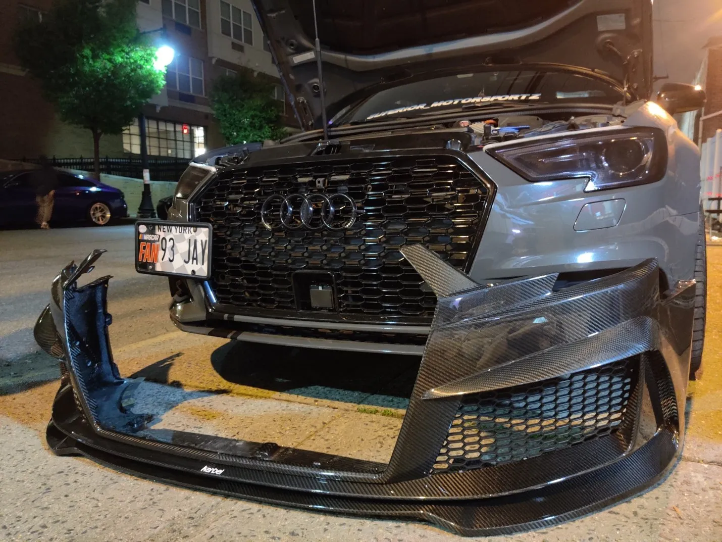 Check our price and buy Karbel Carbon Fiber Body kit set for Audi RS3 FL