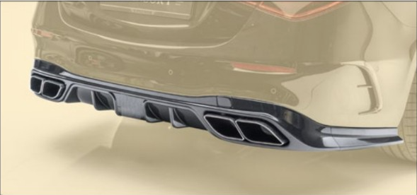 Rear diffuser Mansory Carbon for Mercedes S-class  W223