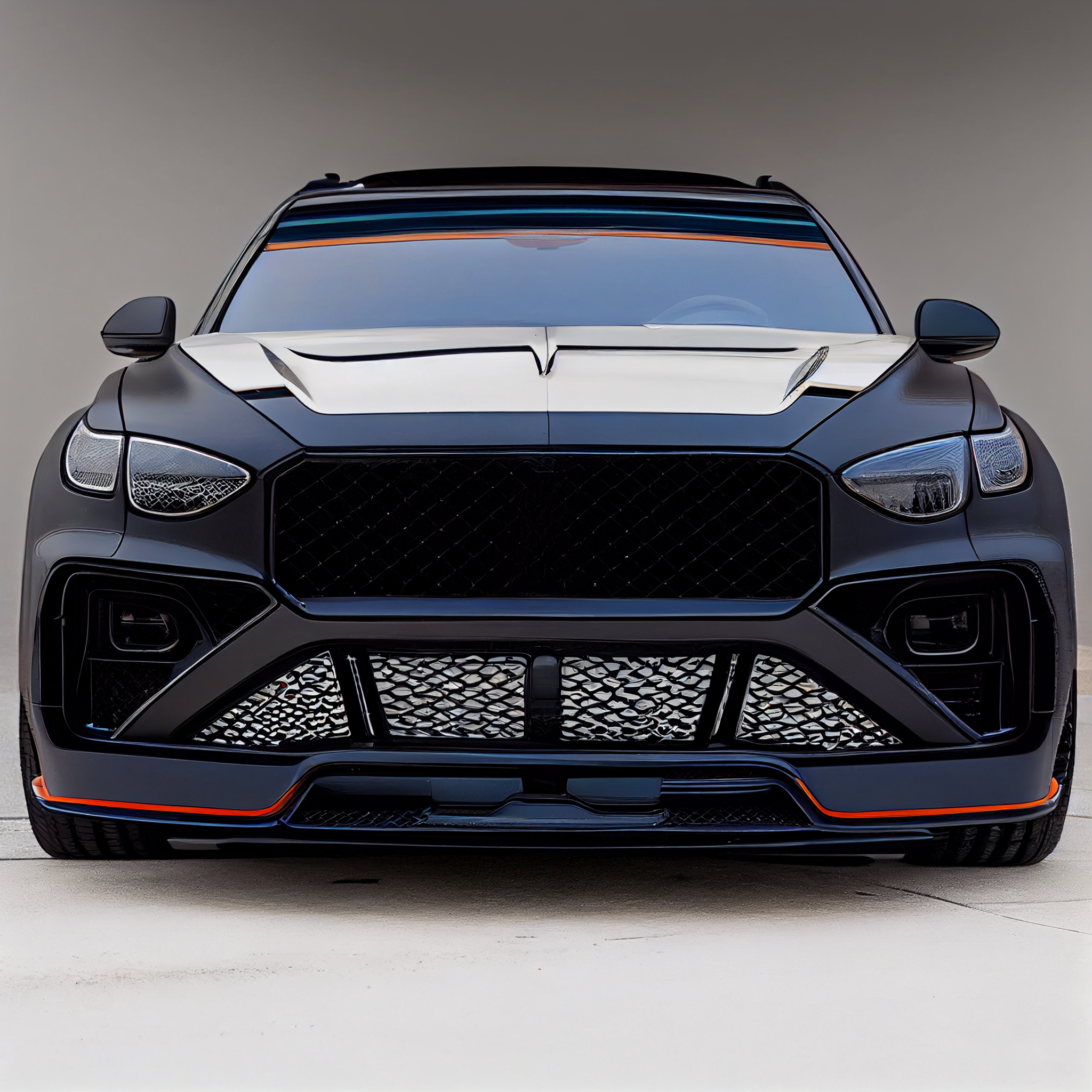 AI Custom Design Wide Body Front Bumper for Bentley Bentayga Ver 2.2