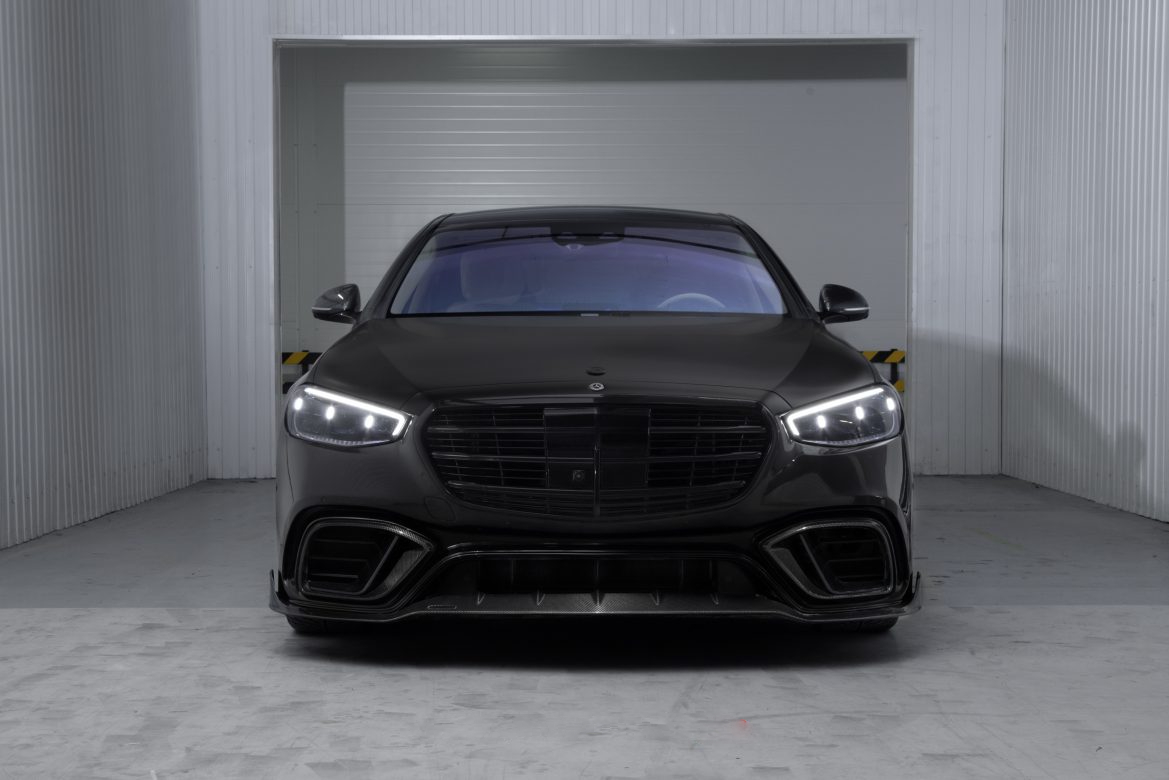 Front spoiler lip Carbon for Mercedes-Benz S-class W223