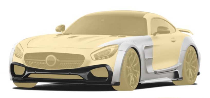 Wide body kit Mansory Carbon for Mercedes-Benz AMG GT S Coupe