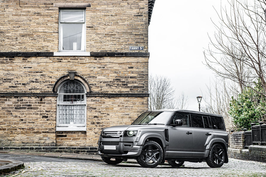 Check our price and buy Kahn Design carbon fiber body kit set for Land Rover Defender 110 wide track