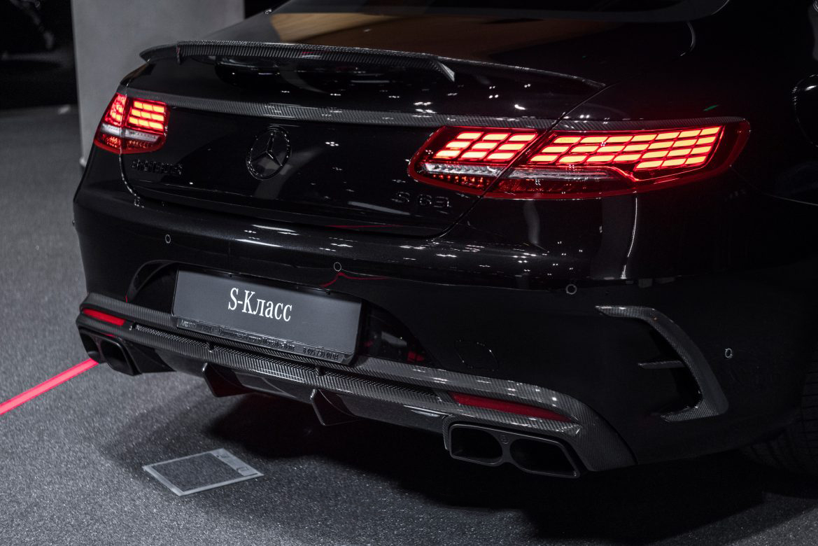 Trim over the rear lights (3 parts) BS Style carbon for Mercedes S-class AMG A 217 AMG S 63