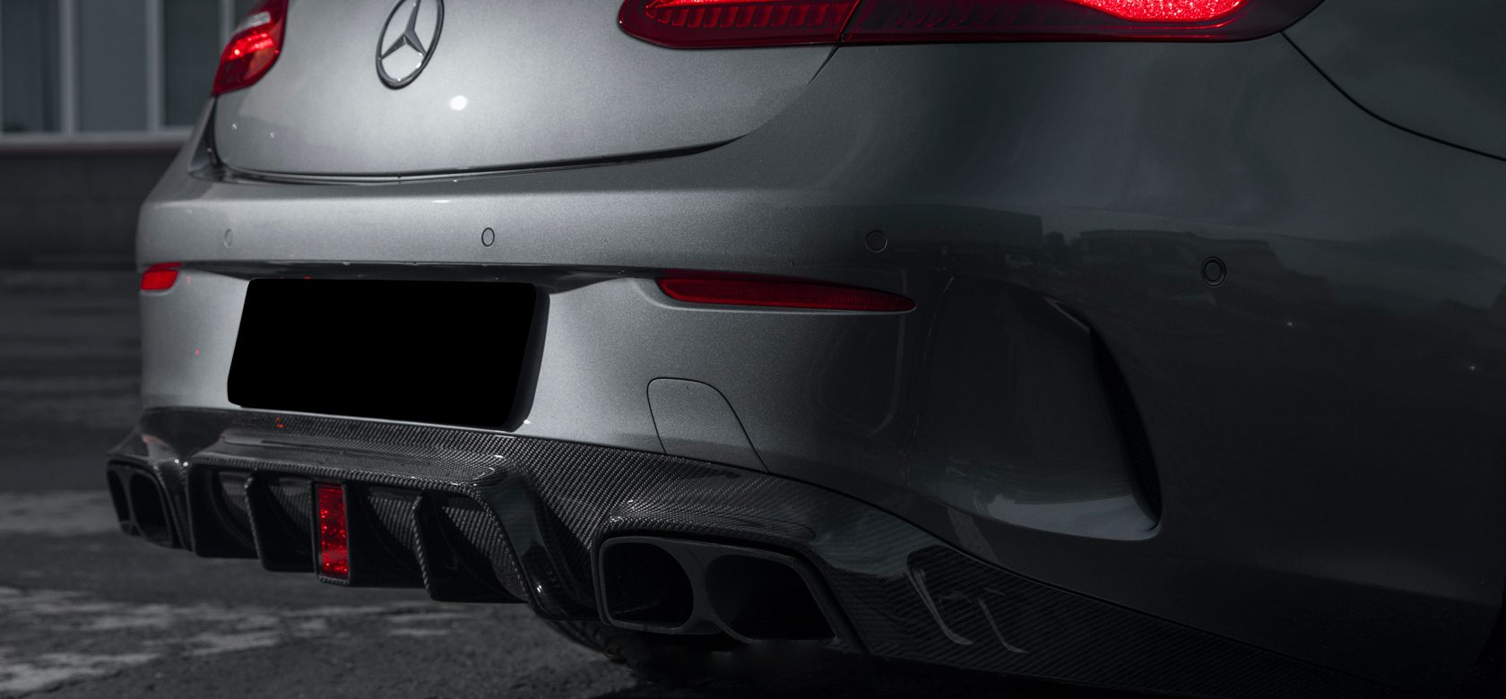 Rear diffuser Carbon for Mercedes E-class W213 Coupe