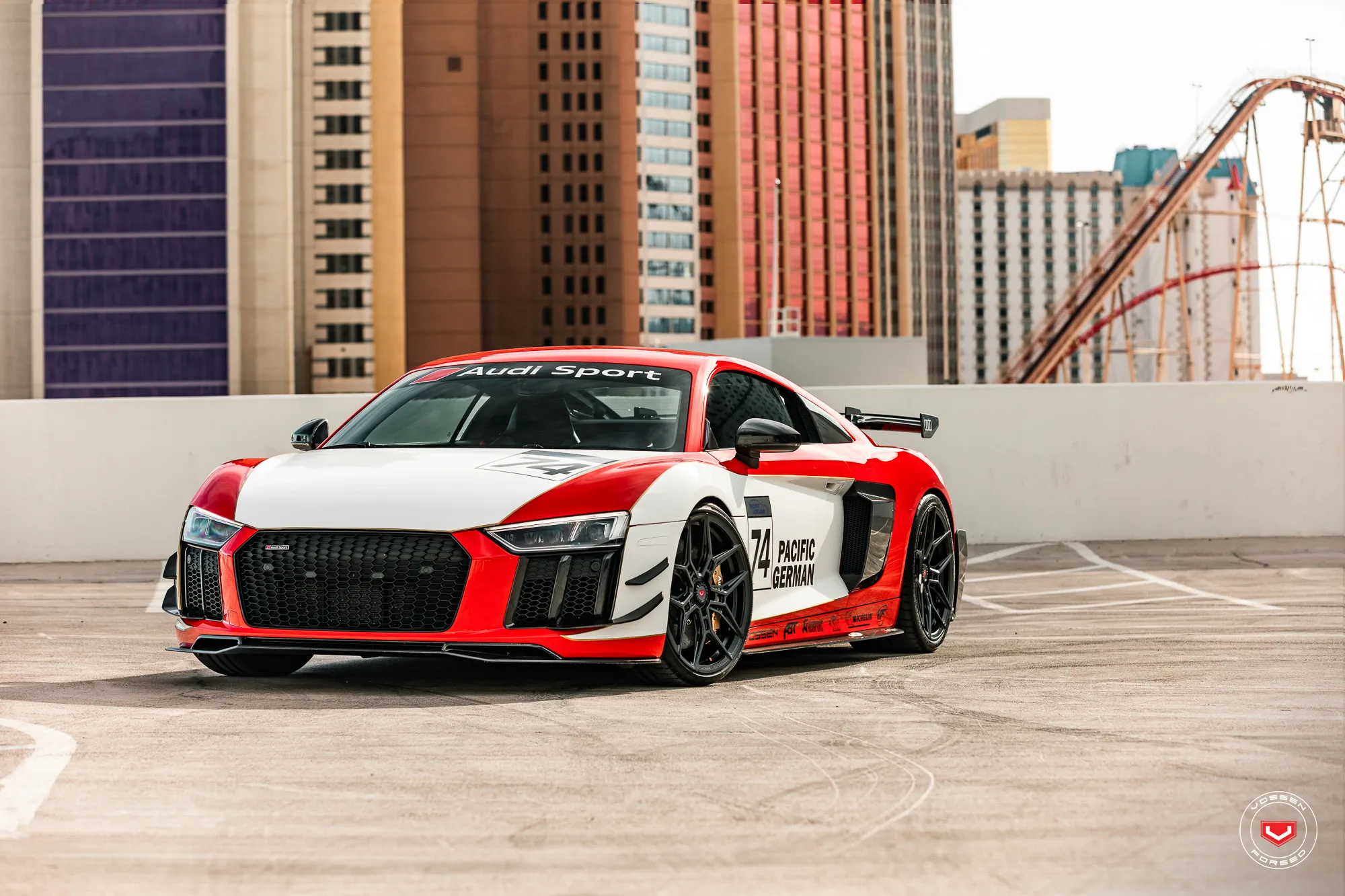 Vossen EVO 4R forged wheel — rear angle